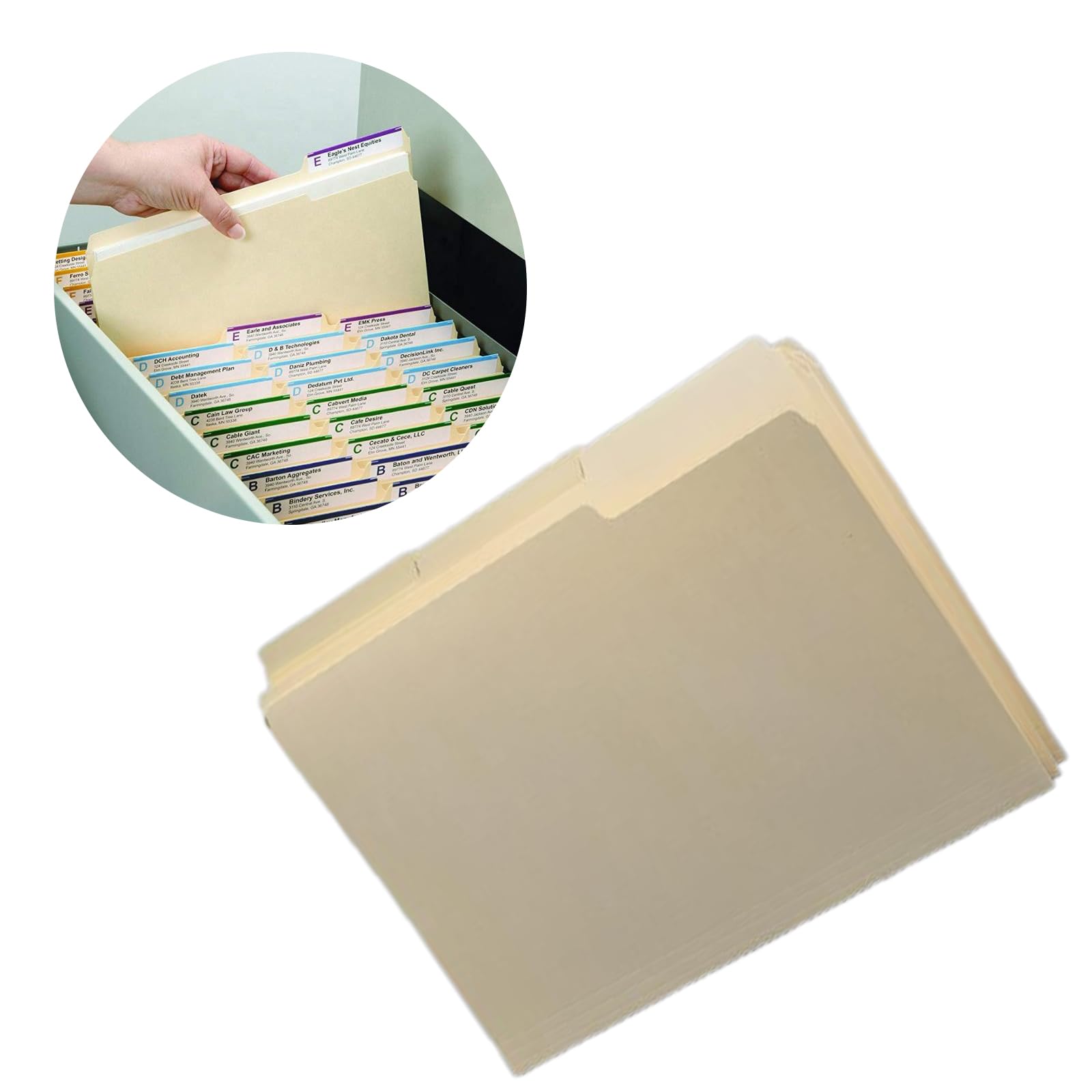 100 fogli/scatola formato lettera Manila cartelle di file per stampe e disegni Cartella documenti carta per nizing