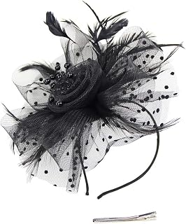 Fascinator Hat 20s Pillbox Hat Cocktail Tea Party Top Hat Derby Kentucky Wedding Headwear for Girls and Women