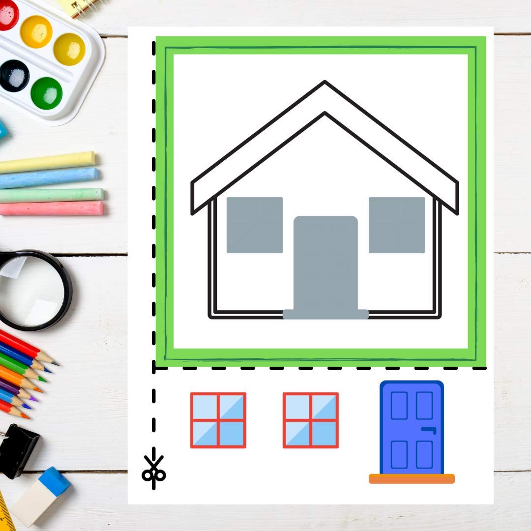 Bastelbuch Schneiden, Kleben, Malen 2-4 Jahre: Bastelbuch ab 2 Jahren Ausschneiden für Kinder ab 2 Verbastelbuch für Mädchen und Jungen