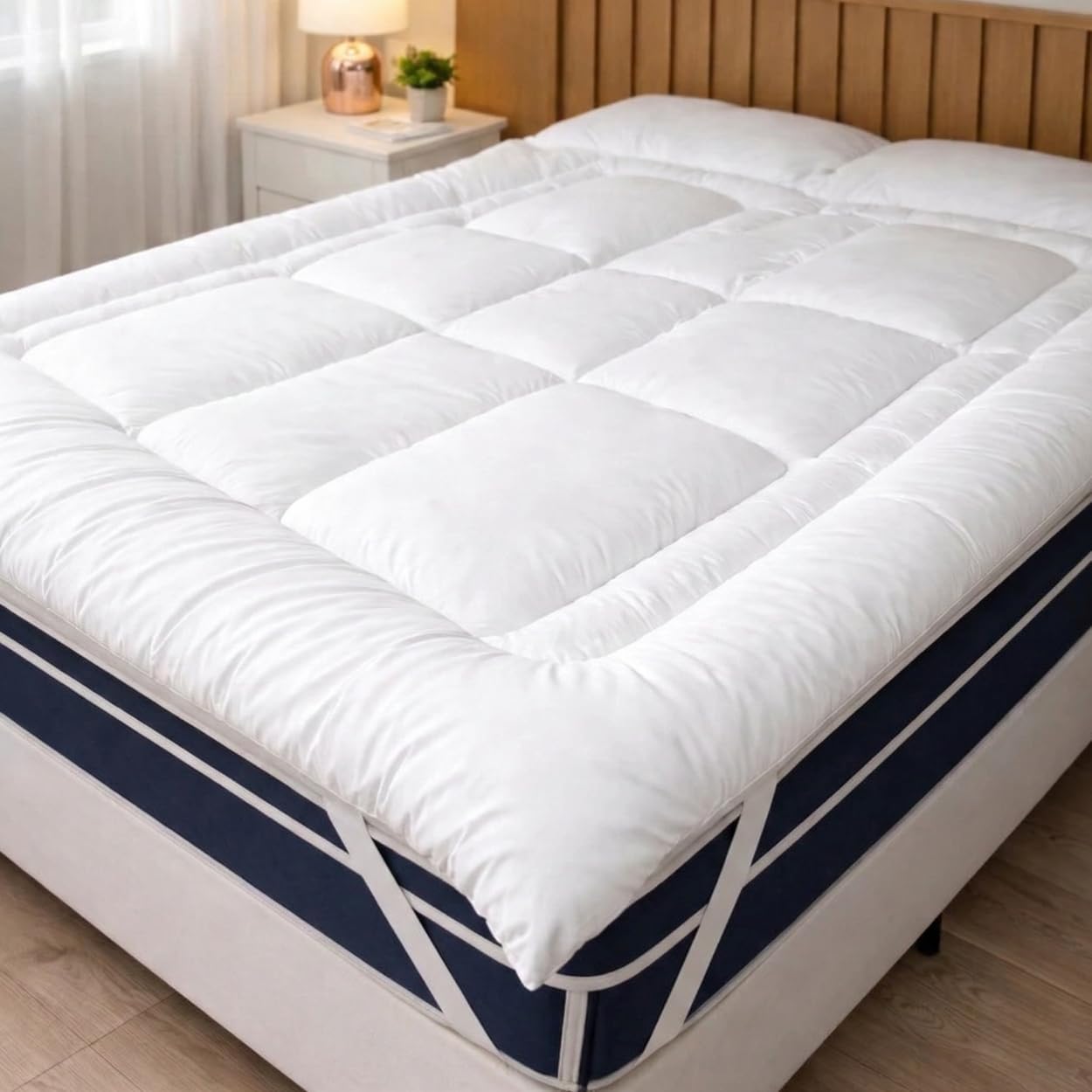 Pillow Top Casal Tecido Premium Macio e Confortável Protetor de Colchão ...