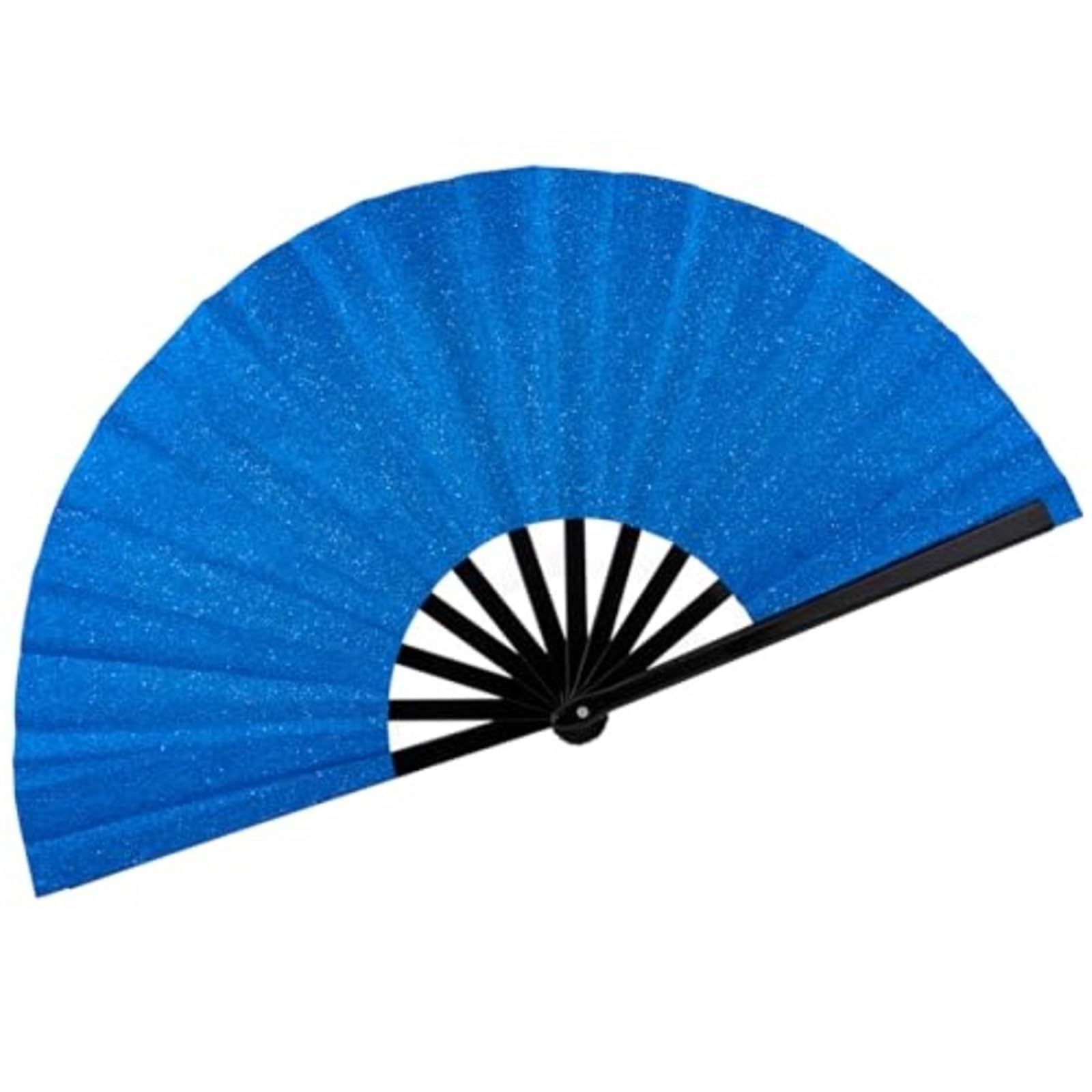 WLIHDB 3Pcs Glitter Large Rave Fans Clap for Line Dancing Folding Clack Handheld Foldable Decorative for Summer(Color2)