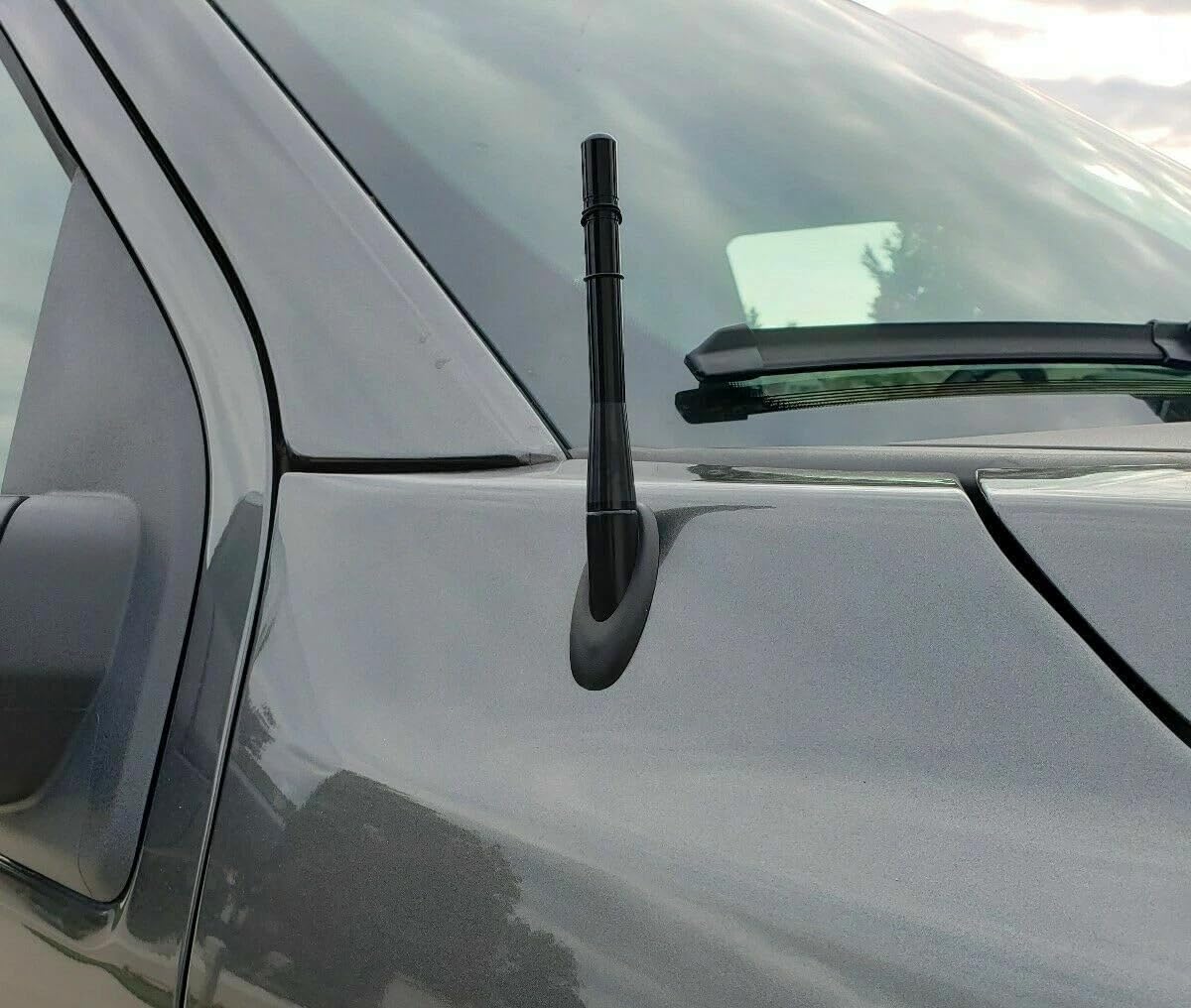 4" Aluminum Black Antenna Mast for Ford F-150 2009-2026 — Short Stubby Power Rod Radio AM/FM Antenna for Pickup, Truck — Waterproof, Easy Installation, No Tools Required — Antenna Base is Not Included image 4