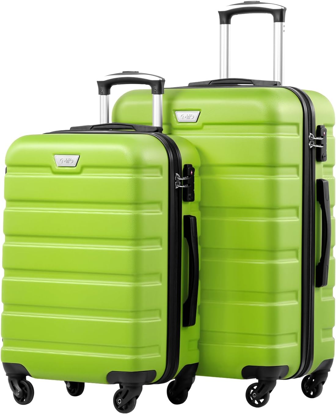 COOLIFE 2-Teiliges Kofferset, M+L, Hartschale, Leicht Robuster