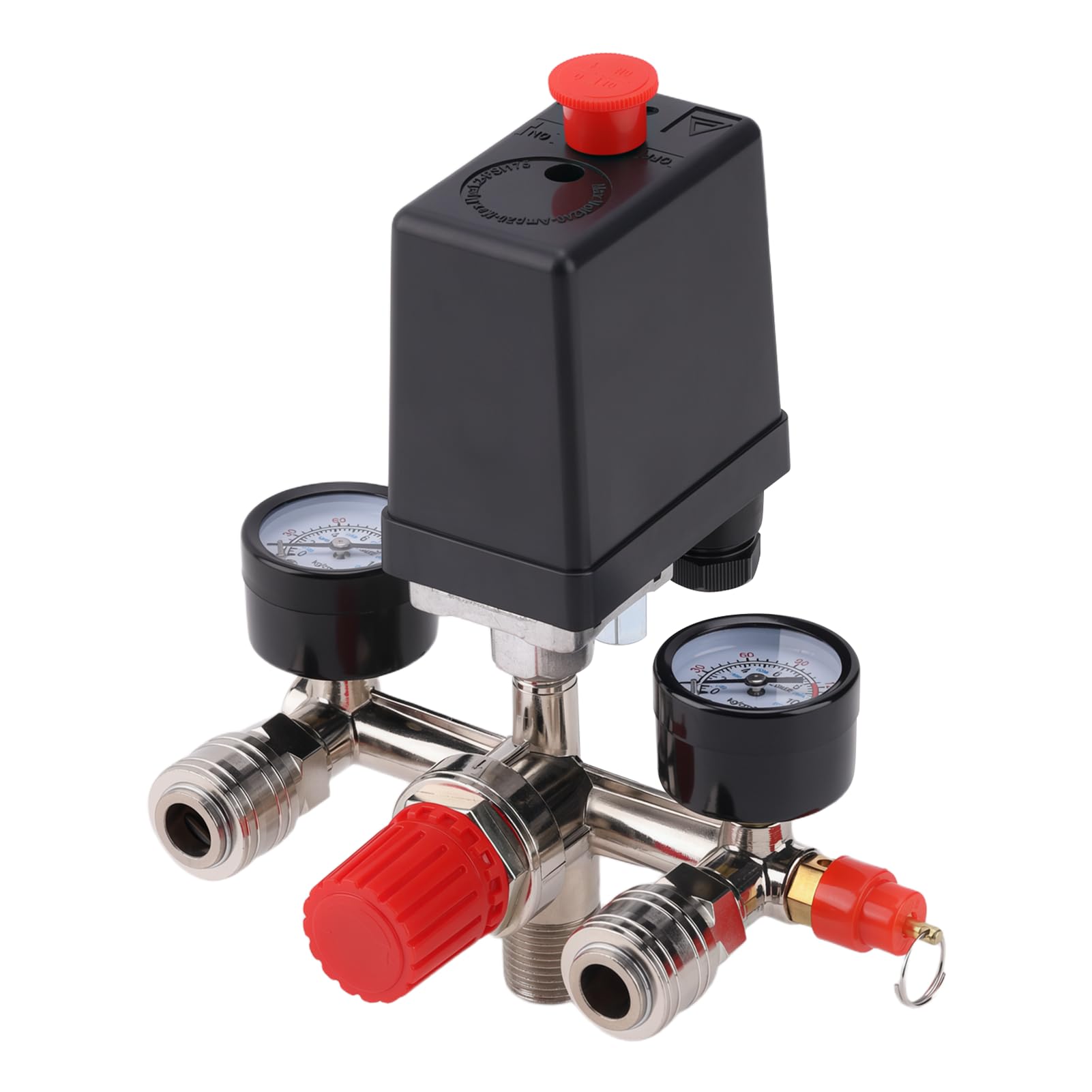 Presostato Compresor Aire,240V Interruptor Presión Válvula 90-120PSI 1/2''