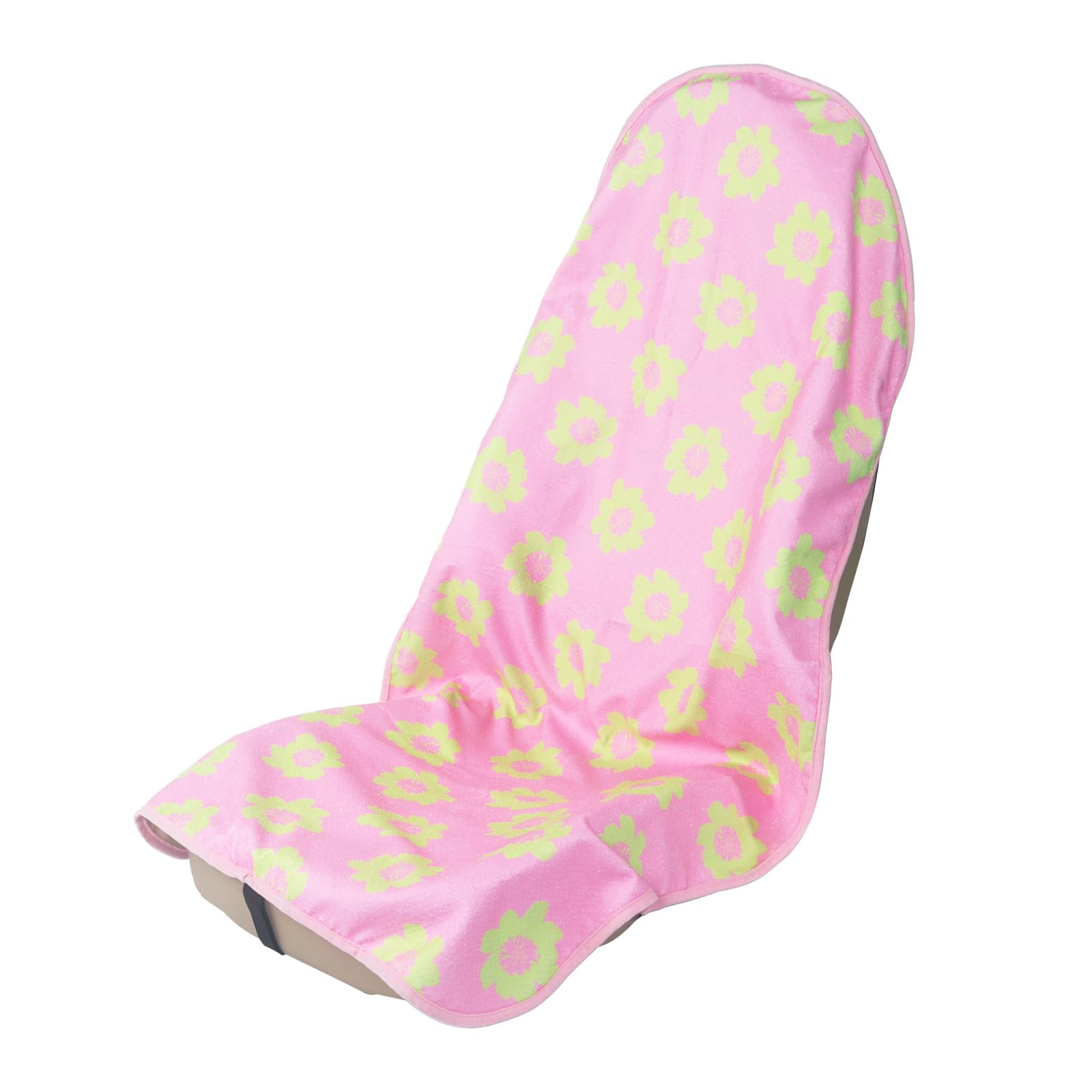 nbnhxnff Car Seat Cover (Pink Flower, 1pcs Front Seat)