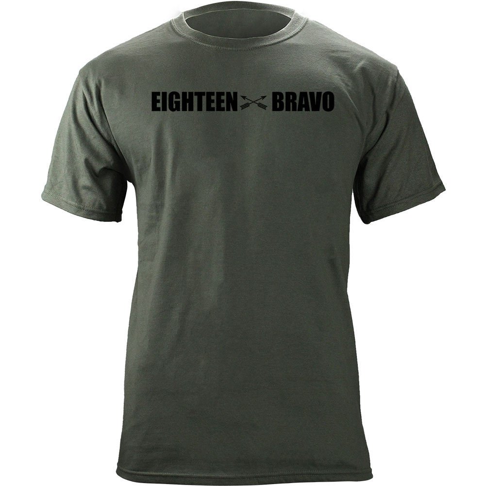 USAMM Army Special Forces Weapons MOS 18 Bravo 18B Veteran T-Shirt