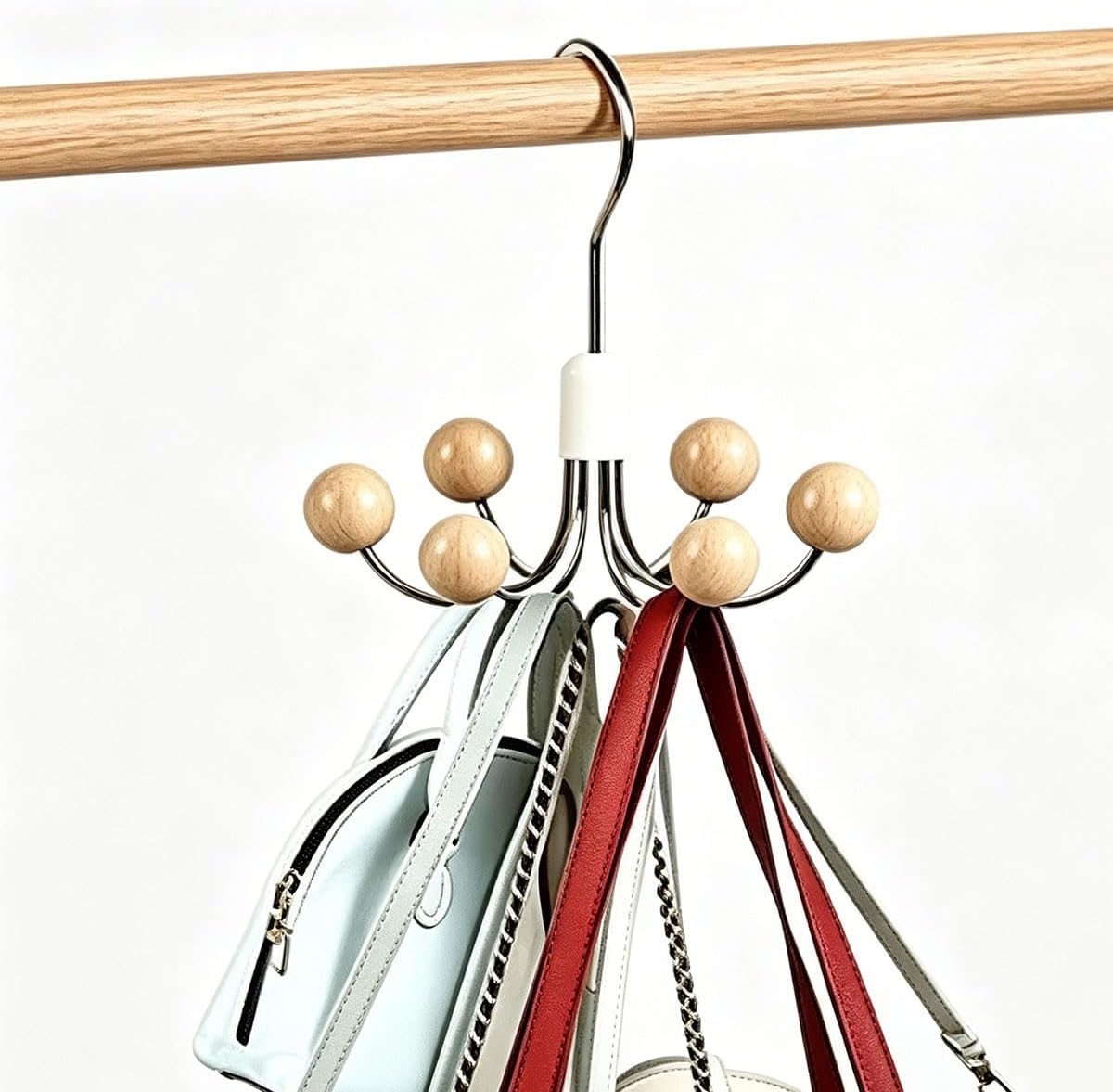 Sweatshirt Hangers with 6 Cedar Balls, Purse Hanger, Scarf Hanger