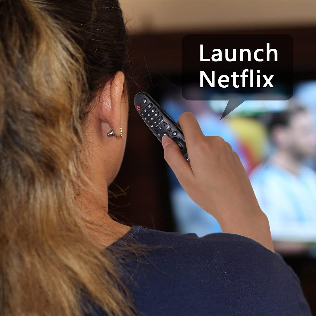 Using voice command to launch Netflix