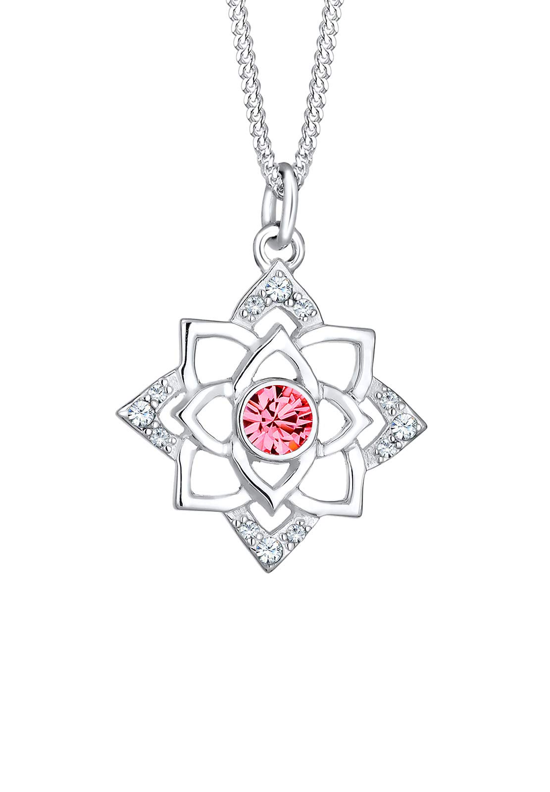Elli Necklace Birthstone October Crystals 925 Silver