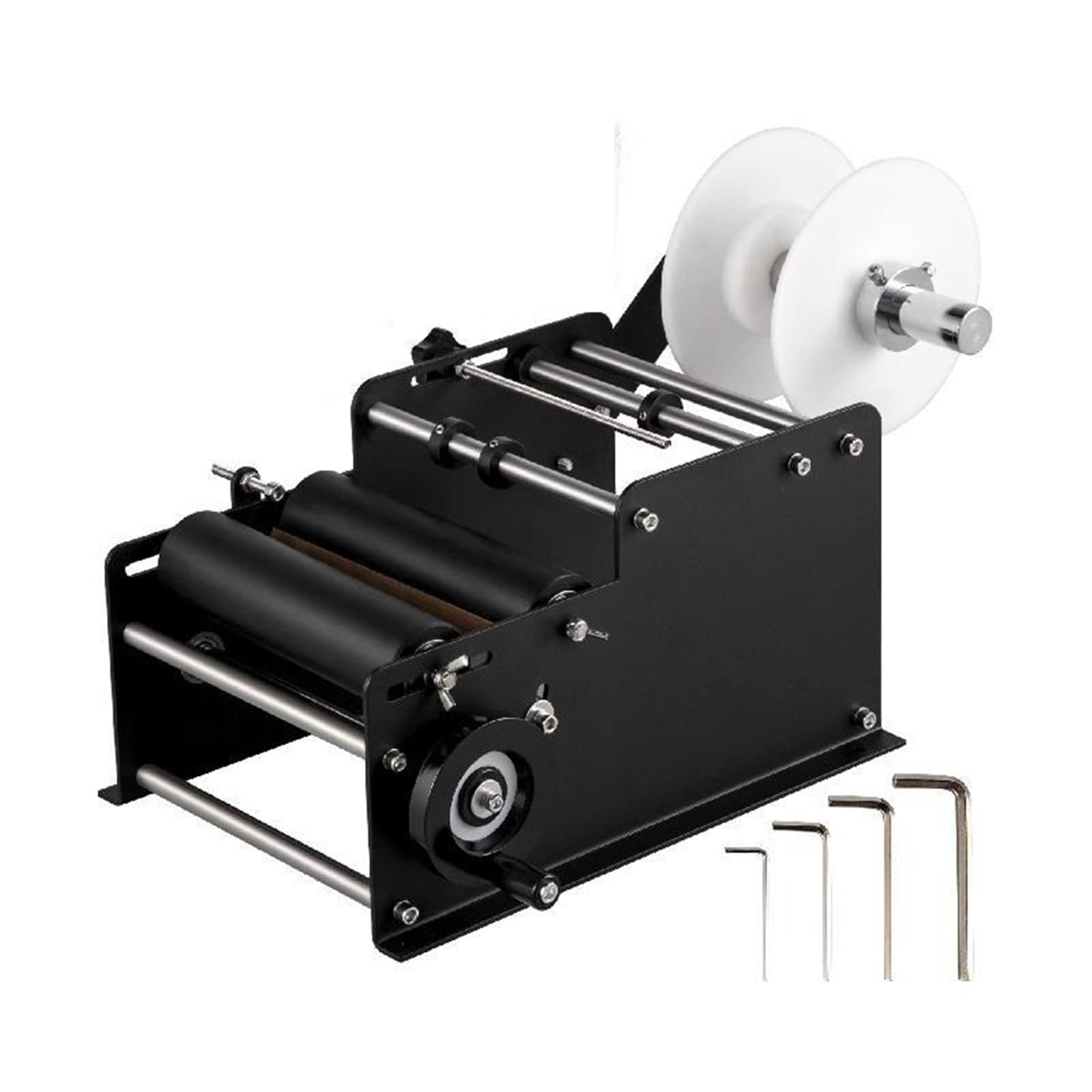 MT - 30 Semi-Automatic Bottle Labeling Machine Electrical Adhensive Printer Applicator with Round for Plastic Glass Metal,High Stability