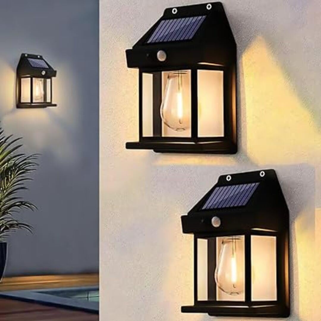 Bright Solar Wall Lantern with Motion Sensor, Waterproof Outdoor for Garden, Yard-image-20