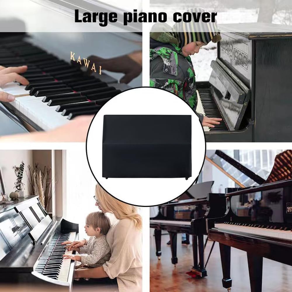 GLHDDL-Upright Piano Cover-Thick Cotton Lining, Waterproof, Dustproof, Sunscreen, Anti-collision-Protection of Piano Aging-Washable Piano Full Cover