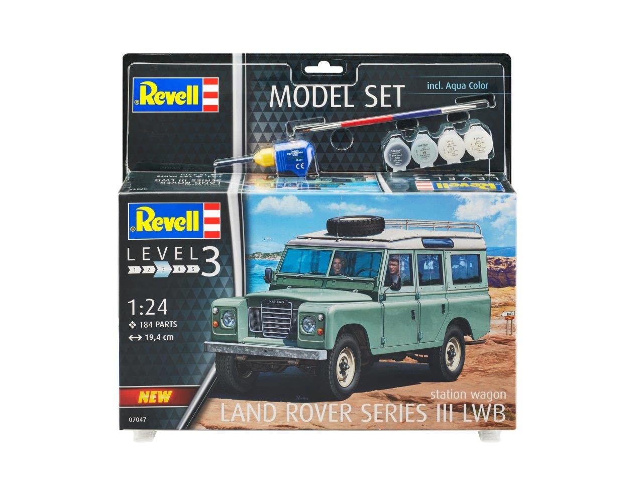Revell Model Set 67047 Maquette Voiture Land Rover Series III, Échelle 1/24