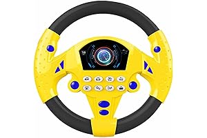 Children's Magnetic Gears, Steering Wheel Toy with Sound and Light