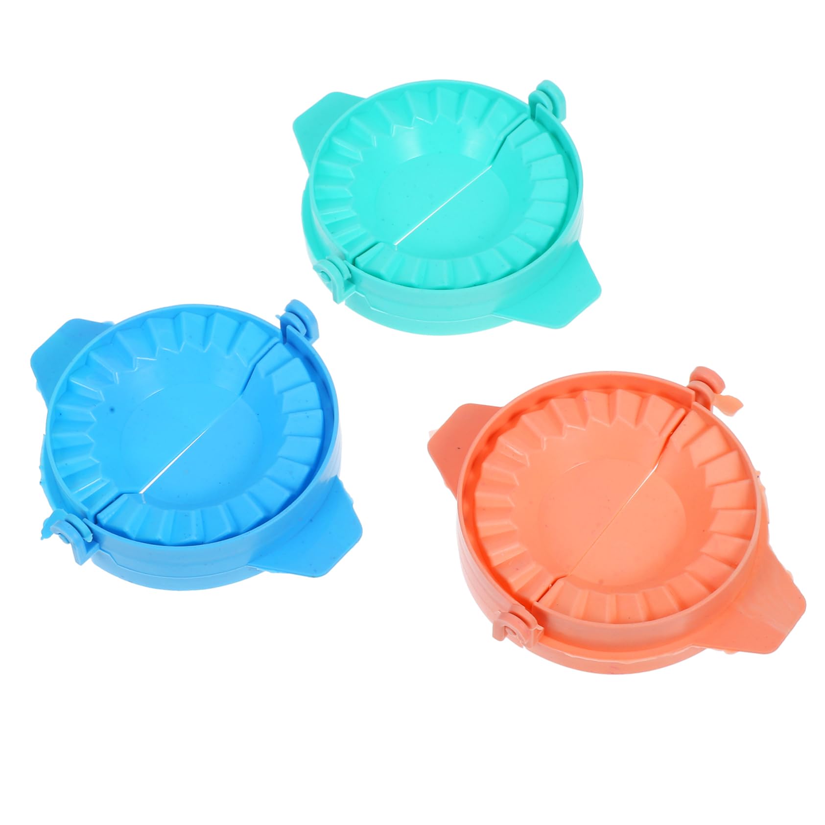 Amosfun 3pcs Dumpling Maker Plastic Dumpling Press for Wontons Ravioli and More Easy to Clean Kitchen Tool for Effortless