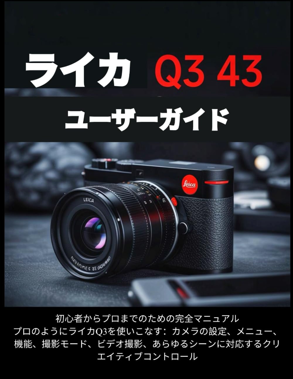 ライカ Q3 43 ユーザーガイド: 初心者からプロまでのための完全マニュアル - プロのようにライカQ3を使いこなす：カメラの設定、メニュー、機能、撮影モード、ビデオ撮影、あらゆるシーンに対応するクリエイティブコントロール