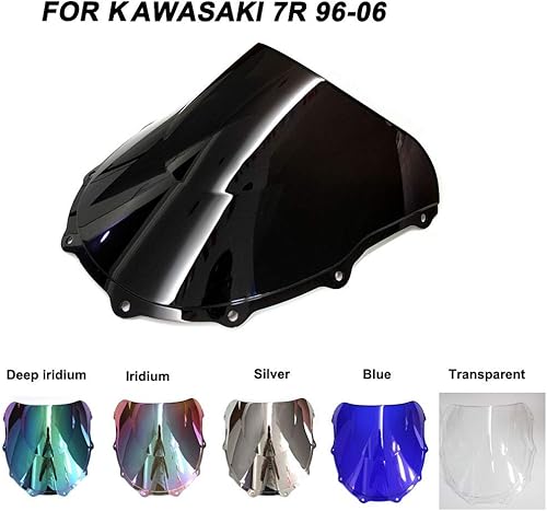 Miniatura 2 de Motorcycle Windshield Motorcycle Windscreen Windshield ZX-7R 1996-2006 Screws Bolts Accessories Compatible with Kawasaki Compatible with Ninja ZX7R
