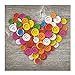 Produktbild Motivserviette 33x33cm Herz/Knöpfe