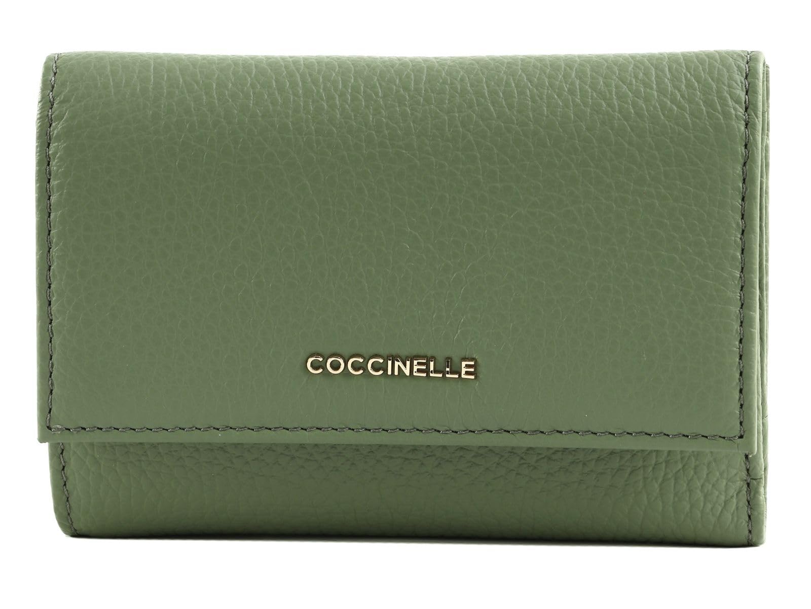 Coccinelle Pelle portafoglio Metallic Soft Wallet Grainy Leather Greenery menta