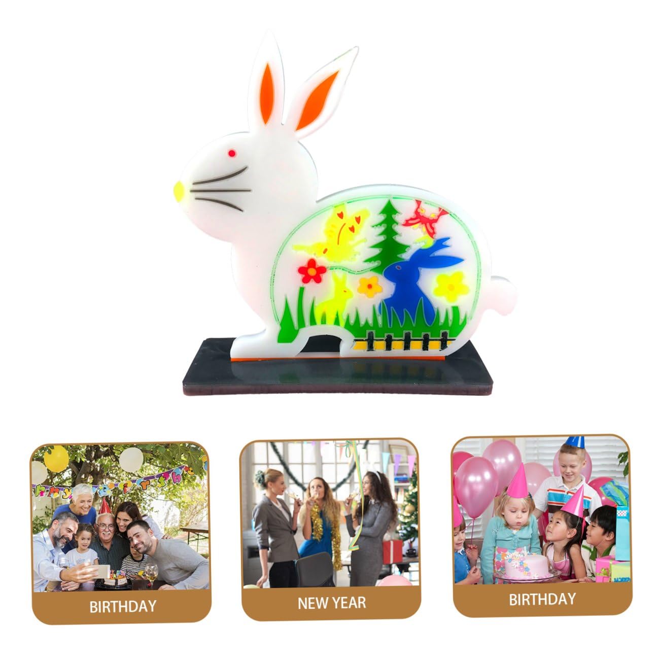 Cabilock Stampo in Silicone per Decorazioni Pasquali Fai da Te, Facile da Staccare e Antiaderente, per Ornamenti da Tavolo e Festa di Pasqua