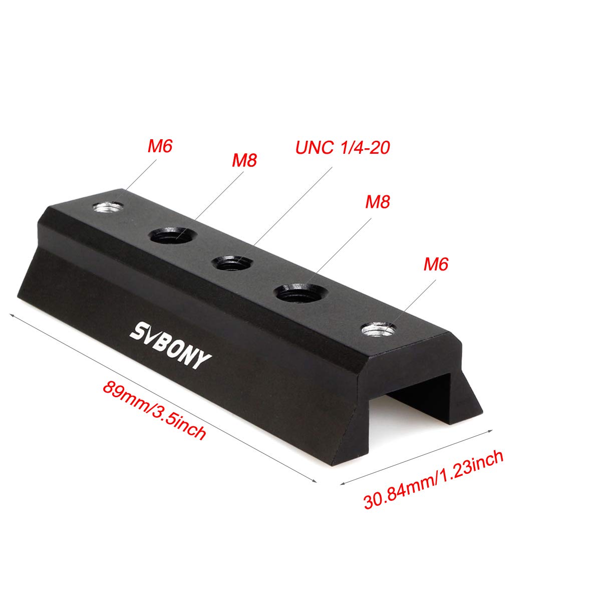 Svbony SV116 Colliers pour Lunettes de Guidage avec Plaque en Queue d’Aronde Support de Guide Scope Réglable en Métal pour Tube de Télescope Diamètre 43 à 70 mm