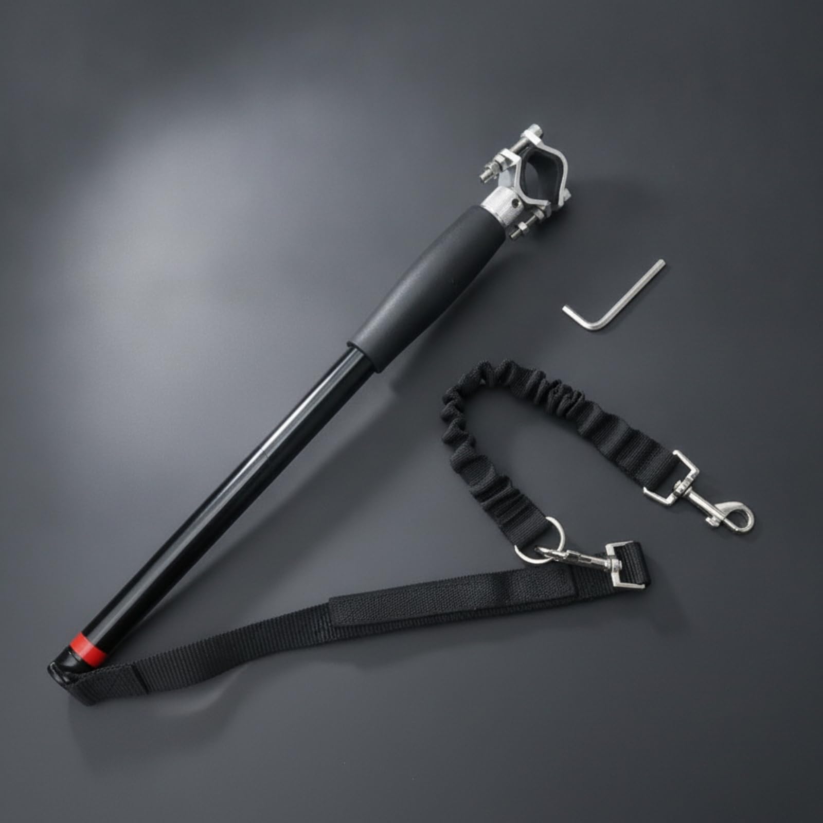 KESOTO Guinzaglio per Bicicletta Cani Guinzaglio Cane Bici Guinzaglio Pettorina Cane Accessorio Bici con Morsetto Metallico E Impugnatura Cilindrica Asta