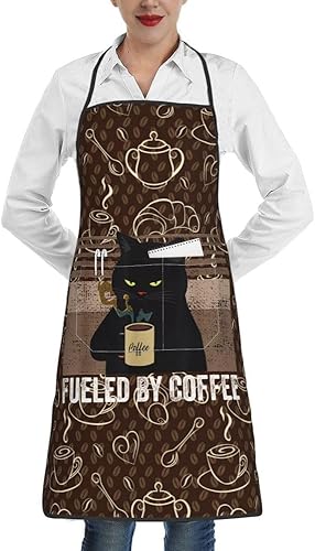 Delantal de chef de cocina con bolsillos para cocinar a la parrilla barbacoa pintura mujeres hombres delantal