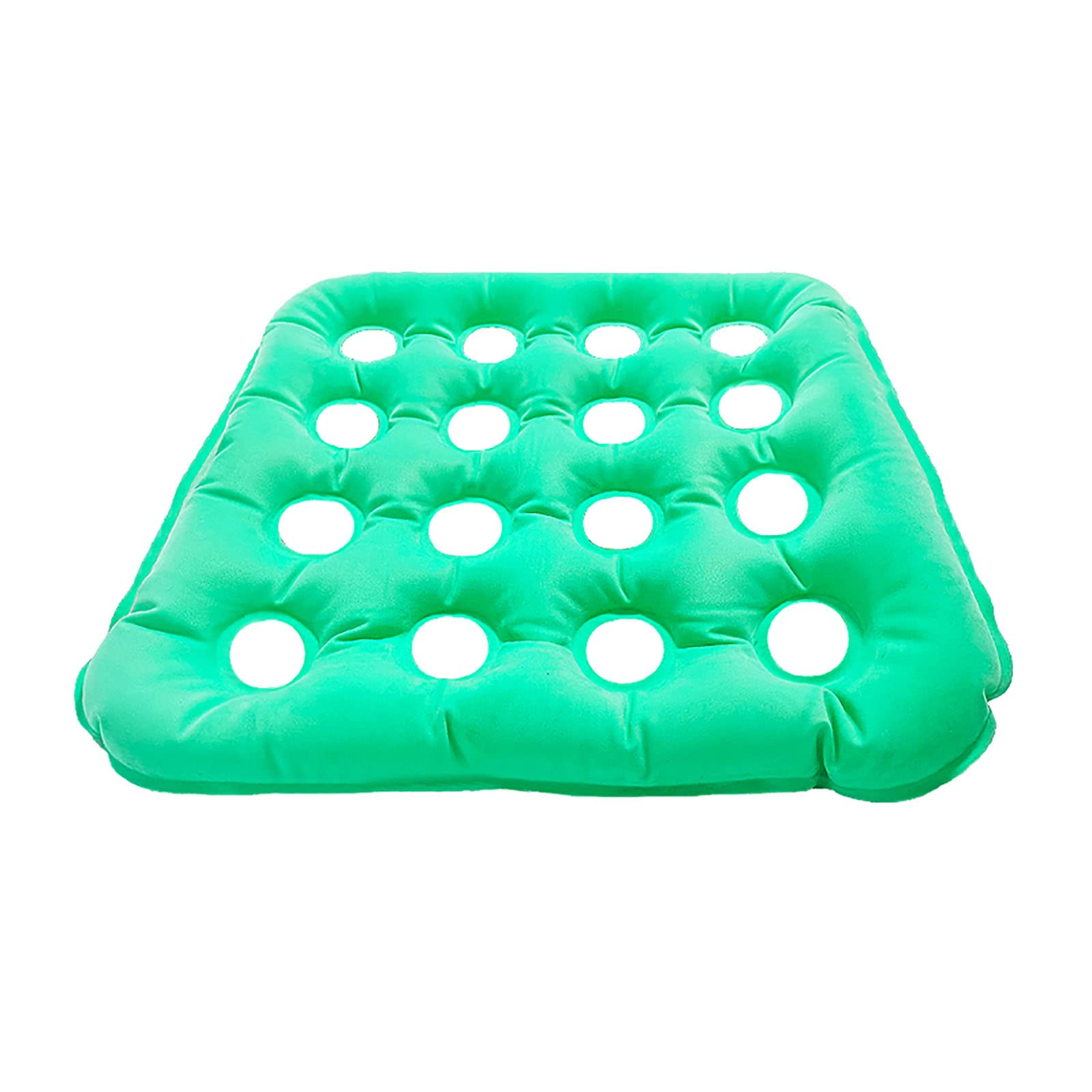 Cojín de asiento portátil inflable, cojín de asiento de silla de ruedas antiescaras Cojín de silla de decúbito antiescaras Colchoneta de aire para asiento de coche de oficina Colchón de aire para