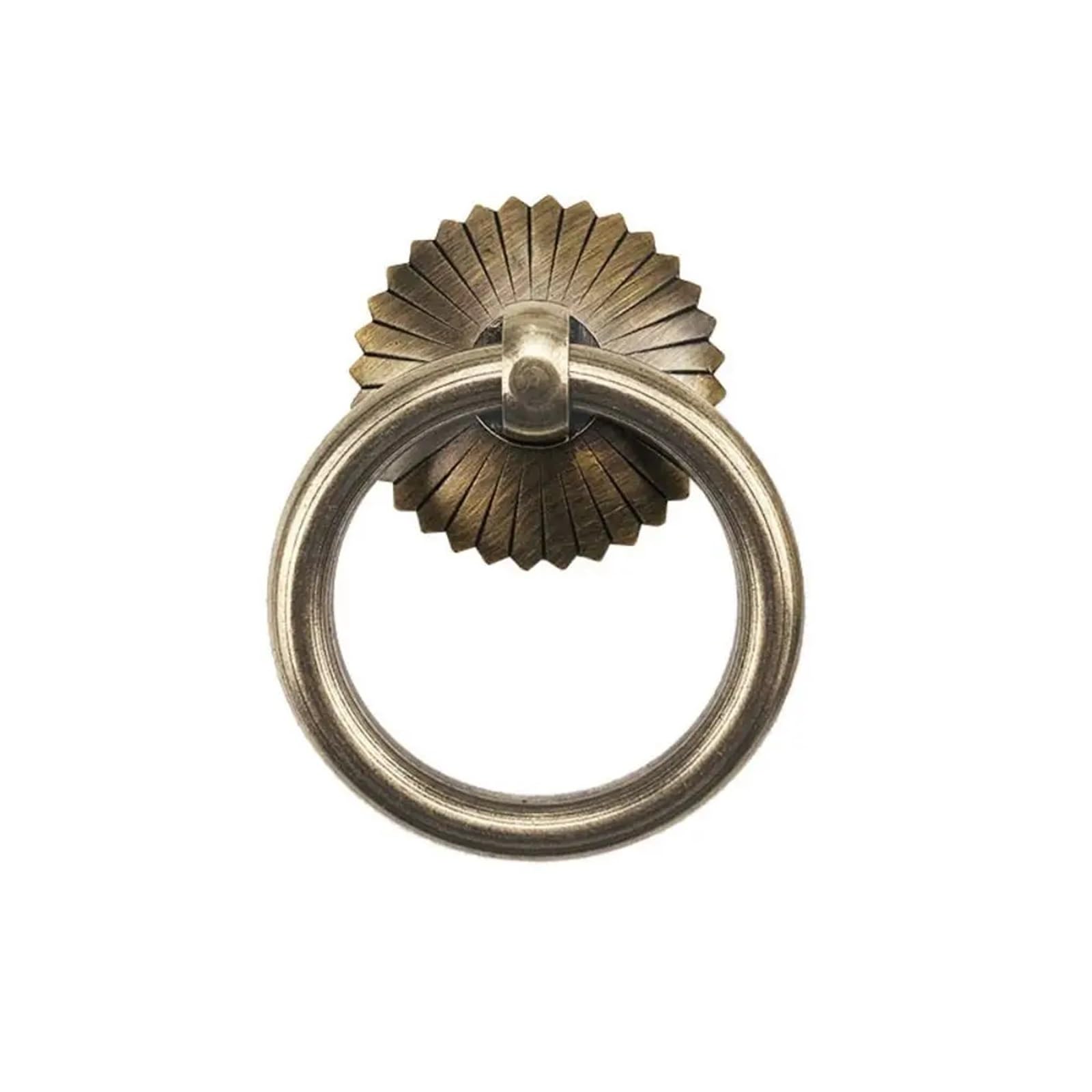 bogniga 6PCS Vintage Handle Pull Rings Ring Bronze Door Knocker Pulls Antique Drawer Knobs Furniture(Bronze -5CM)