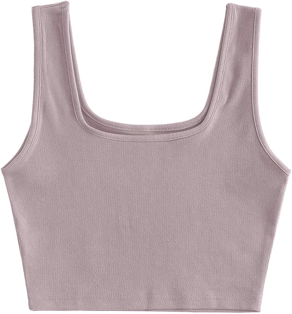 ZAFUL Women's Chain Strap Ribbed Racerback Solid Cami Crop Tank Top at  Women’s Clothing store