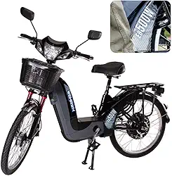 Bicicleta Elétrica Motor 500w Wehawk Hw03 Bateria Recarregável