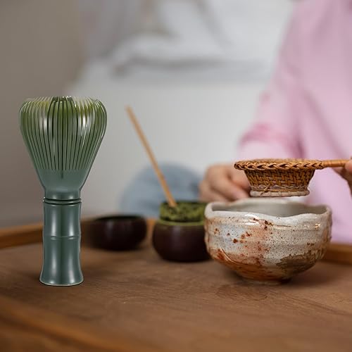 Miniatura 6 de Batidor tradicional de matcha reutilizable, batidor de matcha Chasen, apto para lavavajillas, agitador, cepillo mezclador, auténtico japonés para