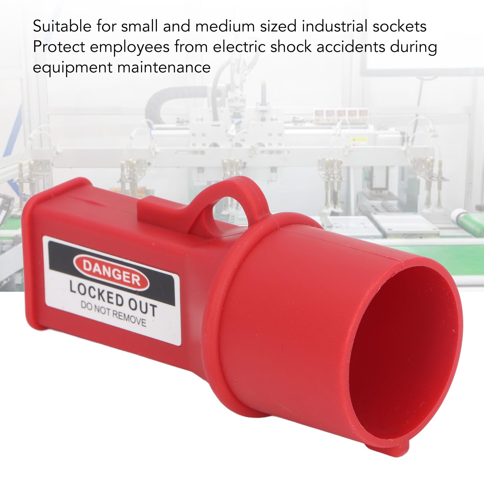 LiebeWH Industrial Socket Lock Device Electrical Plug Lockout Device Electrical Energy Isolation Lockout Tagout Kit 40mm ID, LiebeWH3tmqodrbgk