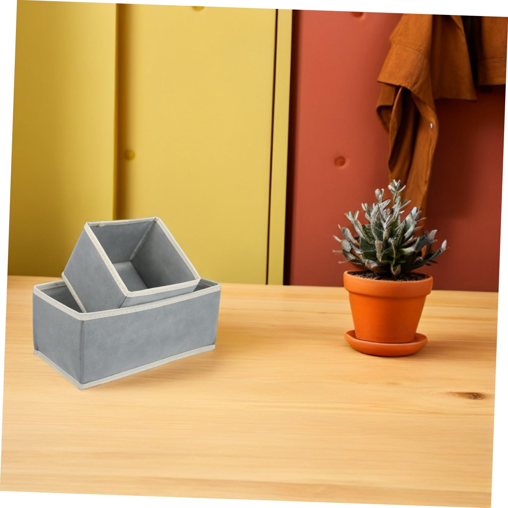 SHINEOFI 12 Piezas Cajas Plegables para Ropa Organizadores para Armarios Compartimentos Divididos para Jeans Camisetas y Lencería Almacenaje Versátil para Dormitorio y Baño