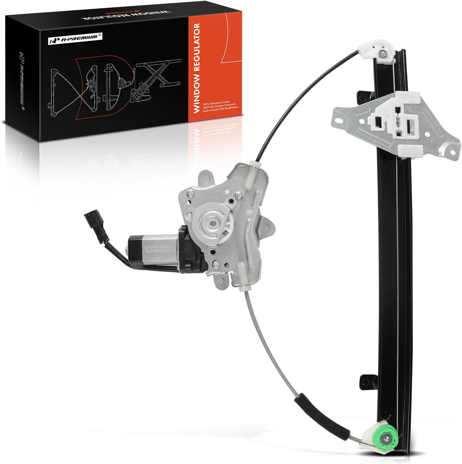 Power Window Regulator with Motor Compatible with Suzuki Forenza 2004-2008 Reno 2005-2008 Front Passenger Side