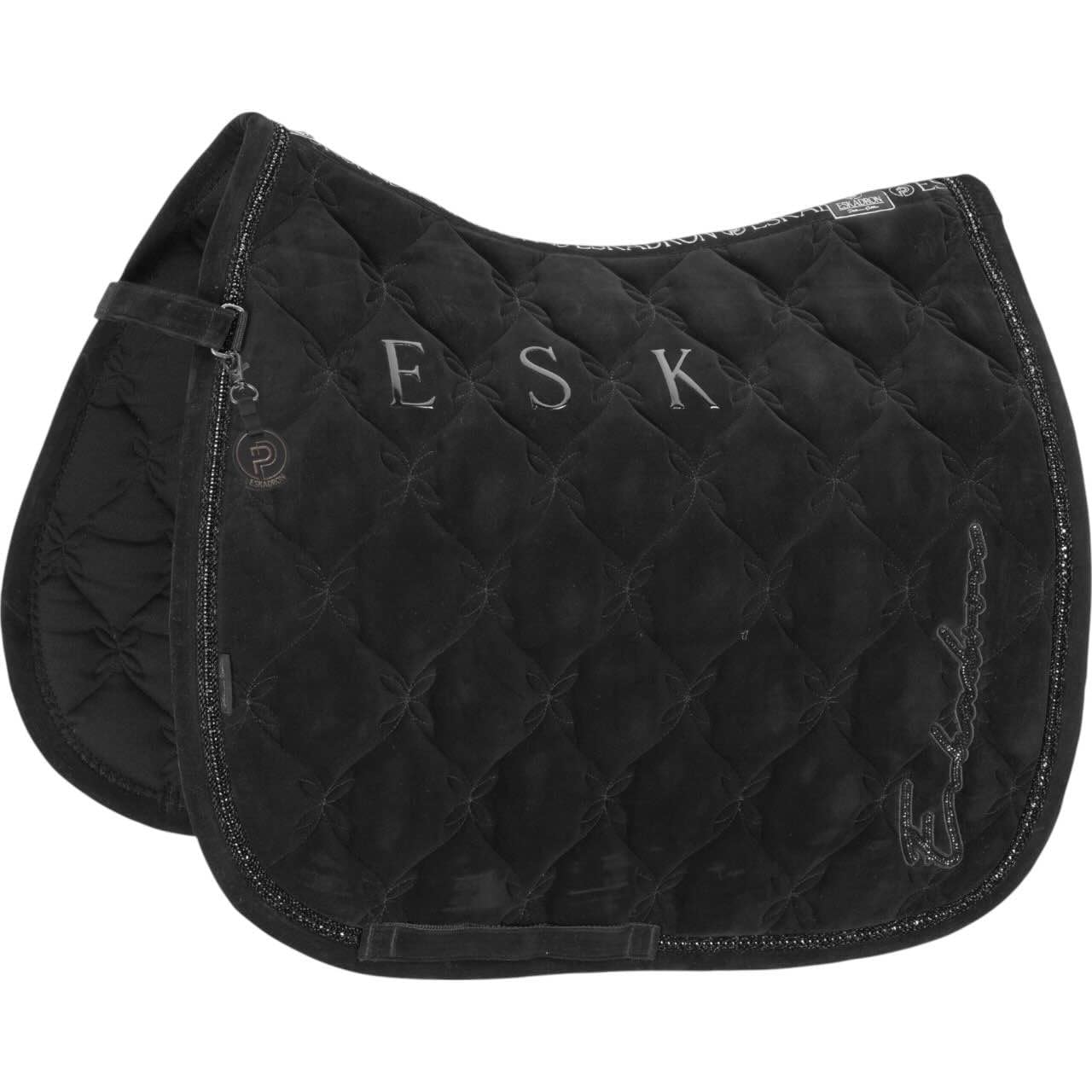 Eskadron Velours Chrystal Plat.25 schwarz