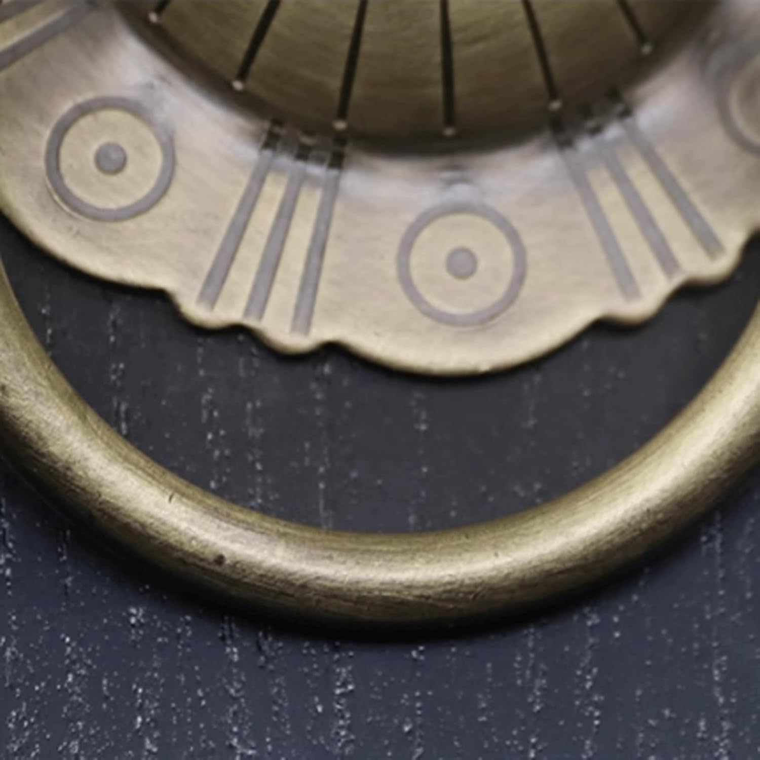 Chinese Style Crafts Vintage Door Knocker Ring Copper Knocker Antique Door Handle as Garden Home Wall Decoration