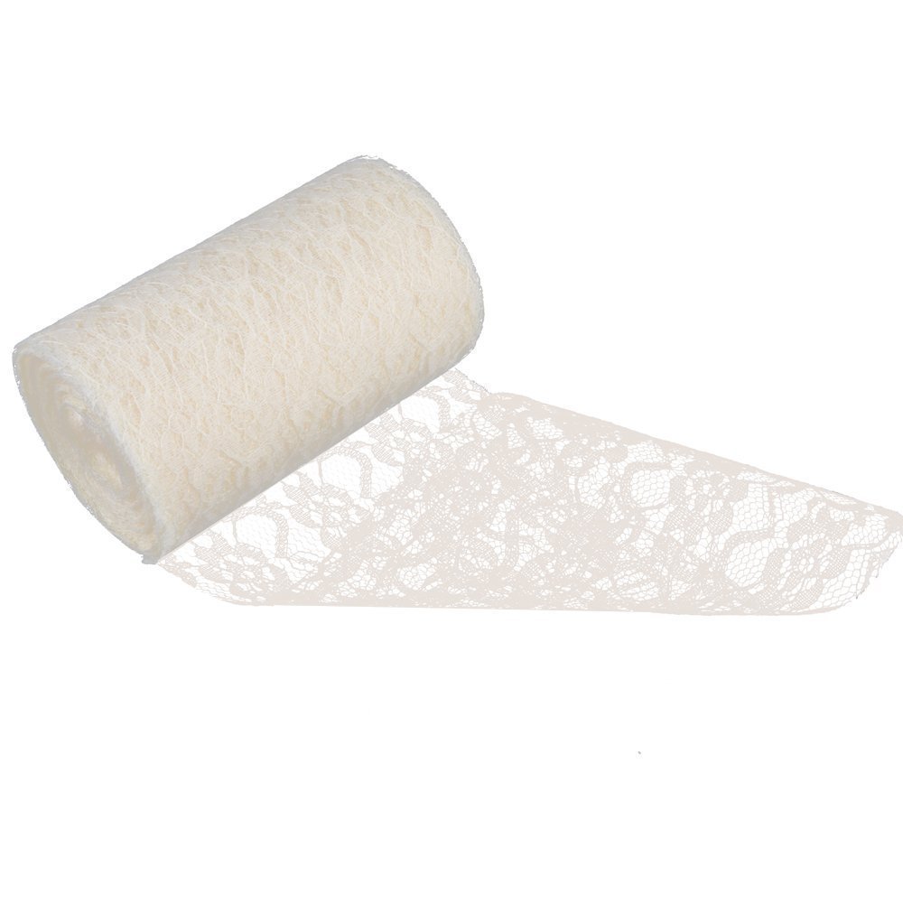 Rotolo Di Pizzo In Tulle Vintage – 15 Cm X 9 M, Colore Turchese – Per Decorazioni Matrimonio E Fai-da-Te