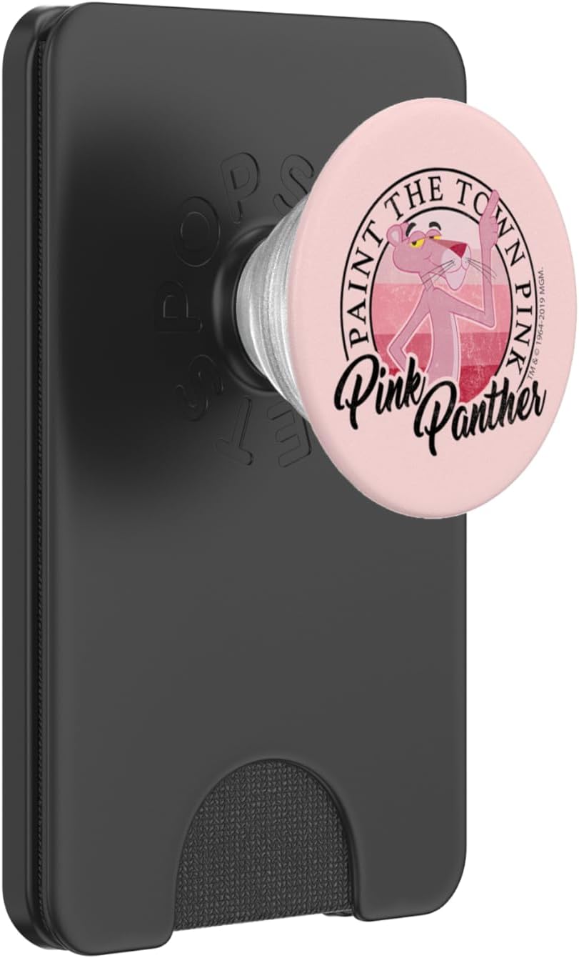 Pink Panther Paint The Town Pink Portrait PopSockets PopWallet for MagSafe