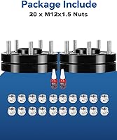 Vista 8 de Espaciadores de rueda de 5x4.75 para Blazer Camaro Corvette S10, XLR Eldorado, espaciadores de rueda de 20mm 5x120.65 de 70.3mm centrados en el cubo