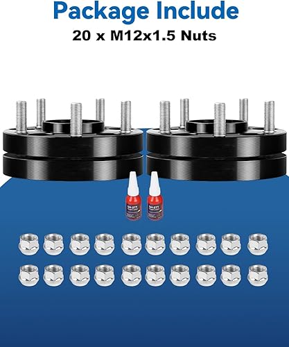 Miniatura 8 de Espaciadores de rueda de 5x4.75 para Blazer Camaro Corvette S10, XLR Eldorado, espaciadores de rueda de 20mm 5x120.65 de 70.3mm centrados en el cubo