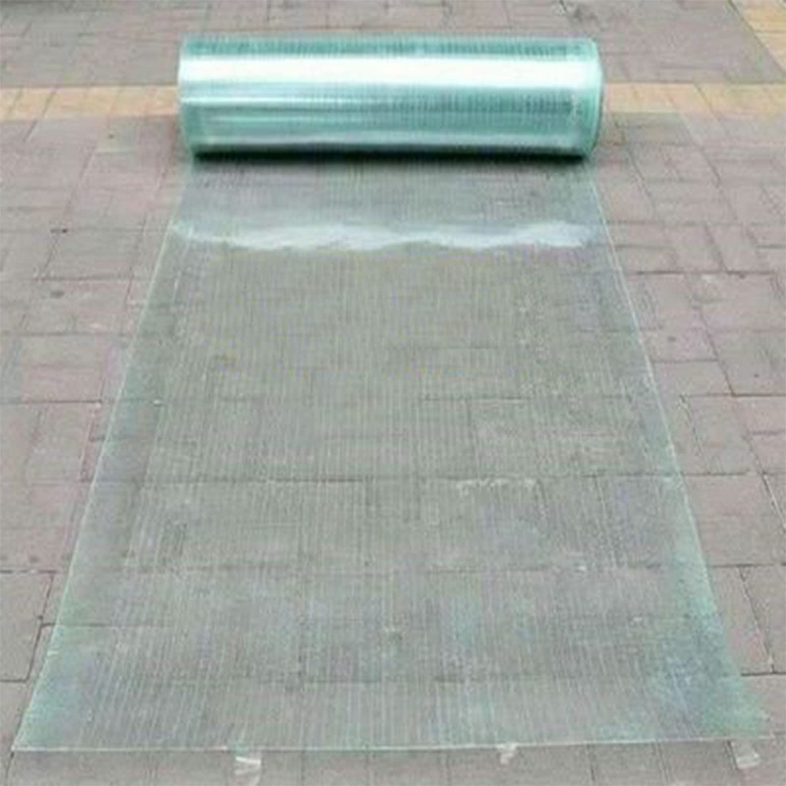 GJZQDKX Heavy Duty Clear Fiberglass Roofing Panels - 1mm Weatherproof Greenhouse Tarpaulin 1mx8mClear Tarp for Balcony & Outdoor Covering Solutions