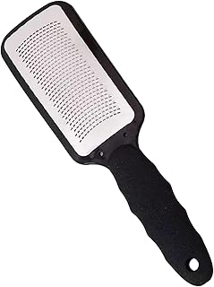 Hard Skin Remover Foot Files, Foot Scraper Hard Skin Remover, Stainless Steel Foot Callus Remover Foot Grater for Dead Skin, Hard Skin, Tough Skin, Pedicure, Professional Salon Home Use (Black)