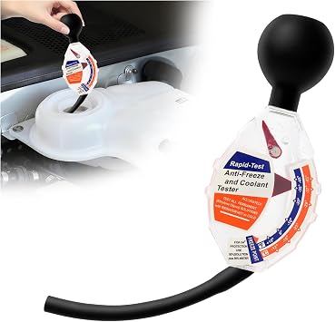 Turcee Dial Type Antifreeze Tester Automotive Tools,Professional Car Coolant Tester with F/C Dual Scale Design,Portable Anti Freeze Testers Automotive for Measuring Freezing/Boiling Points