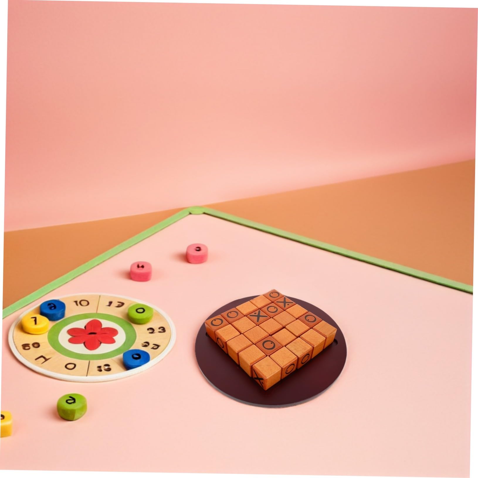 LABRIMP Gioco da Tavolo Strategico in Legno Ox Push Set di Blocchi in Legno Portatile Rompicapo Mentale per Famiglie per Feste Spiaggia e Attività all Aperto