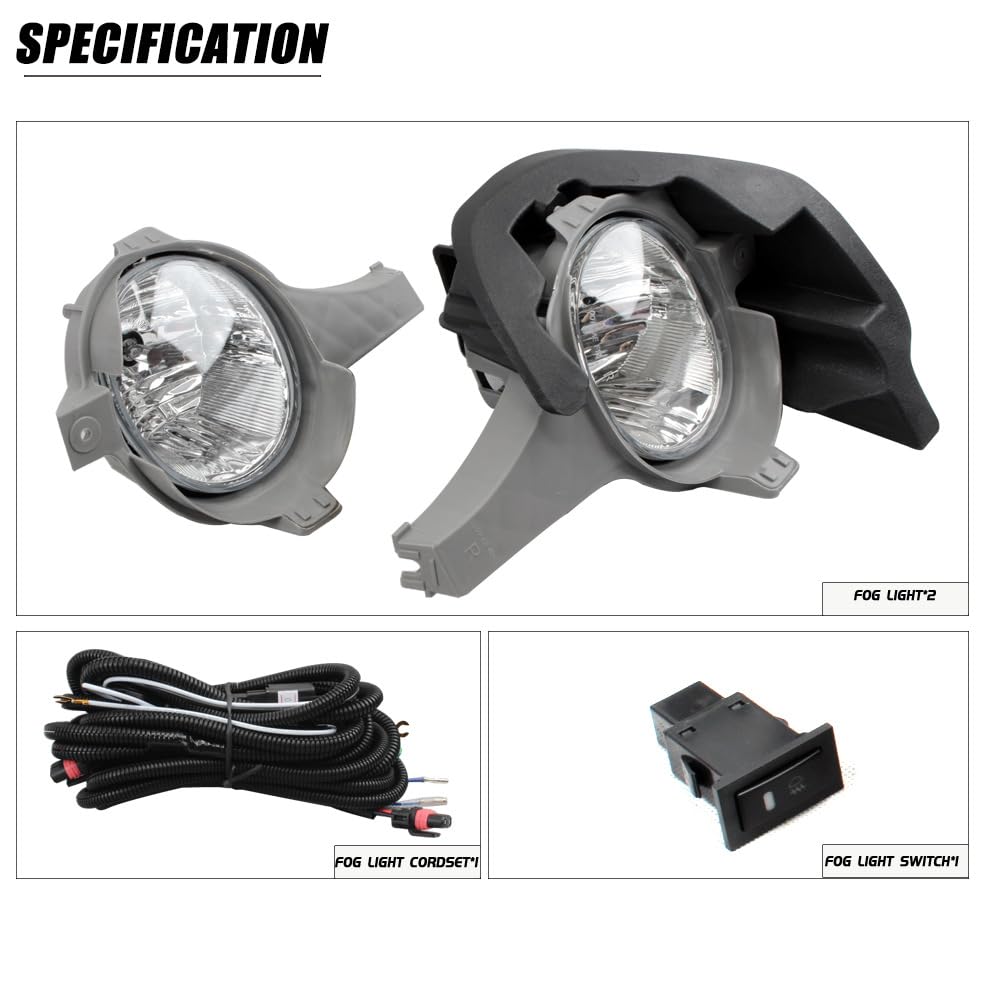 Kit De Actualización De Faros Antiniebla En El Parachoques Delantero PARA TOYOTA HILUX VIGO 2005 2006 2007 Interruptor De Juego De Luces Antiniebla Adicionales Cableado