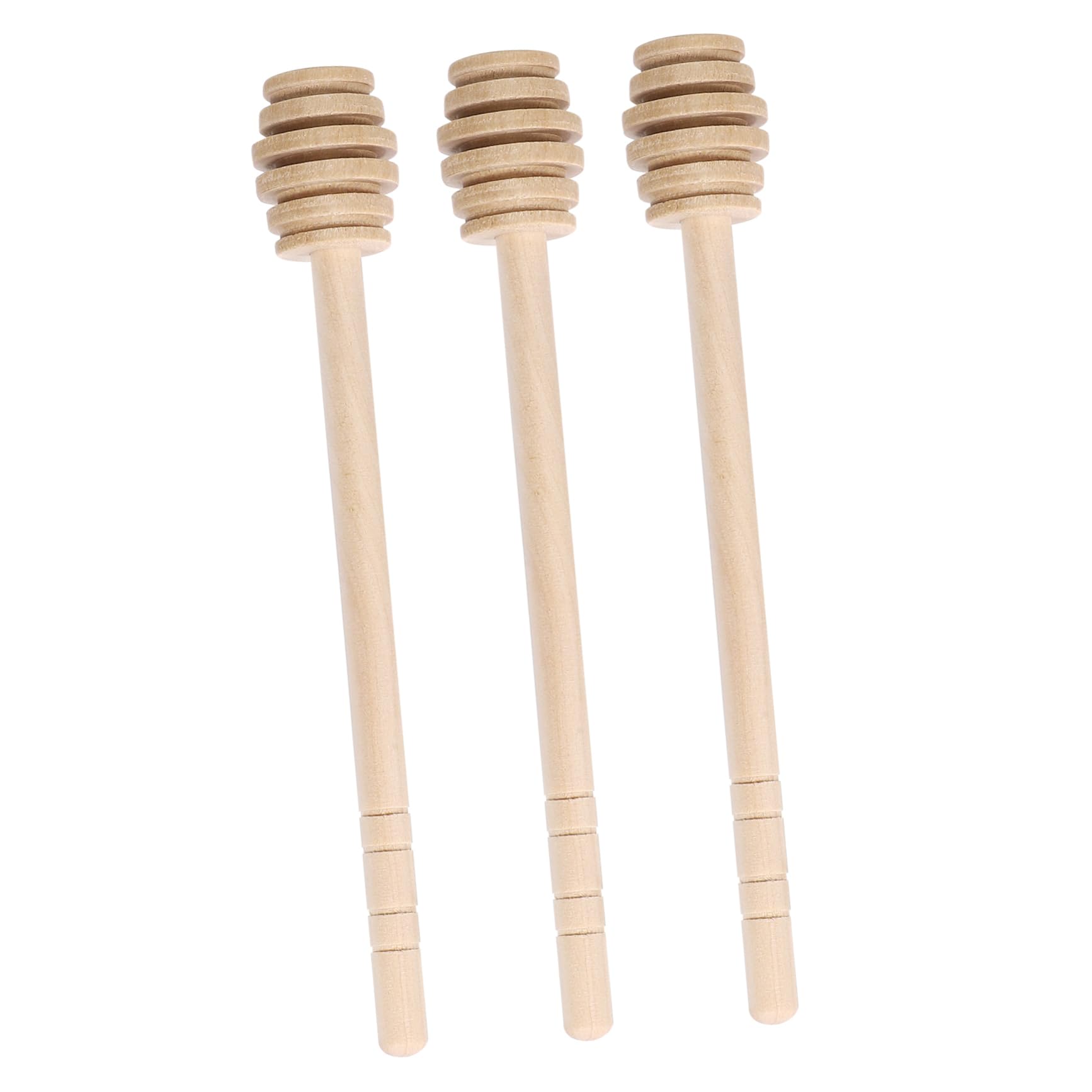 GLEAVI 3Pcs Wooden Honey Dipper Sticks Honey Stirring Tools for Milk Tea and Jam Convenient and Easy to Clean Honey Mixing Sticks for Parties and Everyday Use