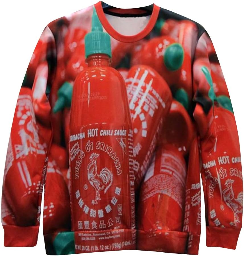 3D Animal Sweatshirt Unicorn Bulldog Wolf Cat Mushroom Cabbage Pepper Sweater D10