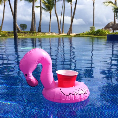Gofloats Inflatable Pool And Hot Tub Drink Holders (3 Pack) (Choose - Unicorn, Flamingo, Palm Tree And More) #TOP1