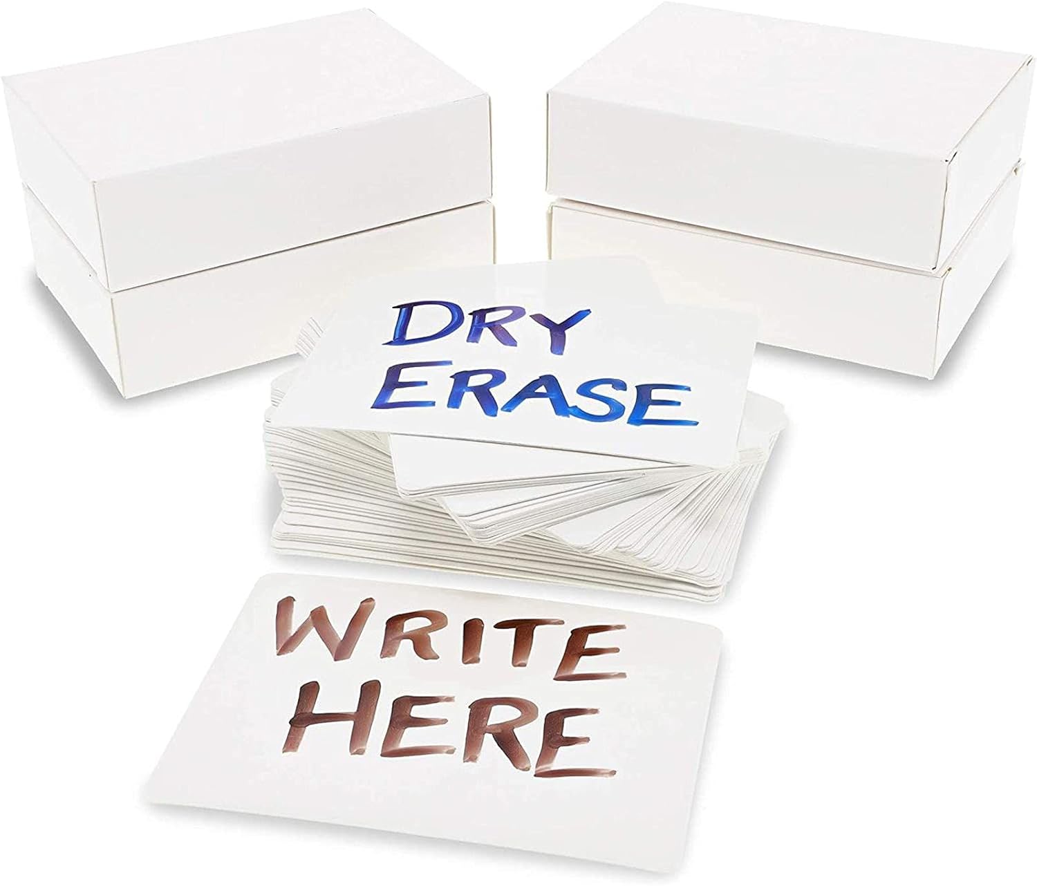 Juvale Blank Dry Erase Flash Cards for Studying, Games (2.5 x 3.5 in, 216 Pieces) : Toys & Games